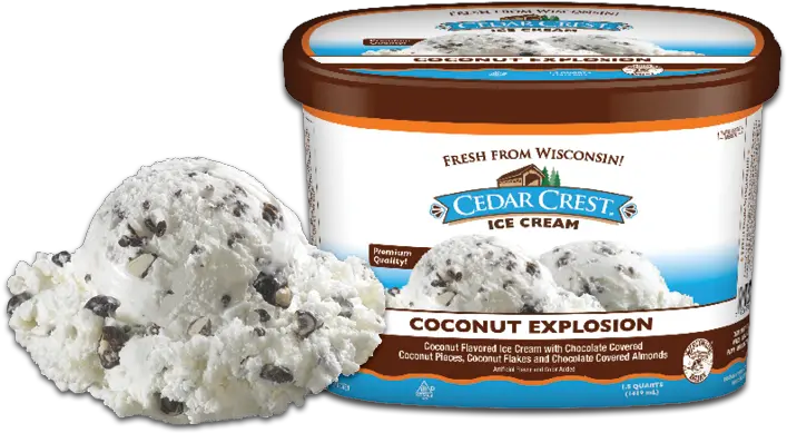 Cedar Crest Ice Cream Premium Small Batch Blue Moon Ice Cream Flavor Png Ice Cream Scoop Png