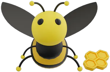 Cute Ant 3d Illustrations Designs Images Vectors Hd Graphics Happy Png Cute Bee Icon