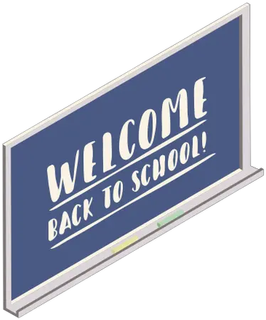 Welcome Back To School Board Chalk Flat Transparent Png Signage Back To School Png