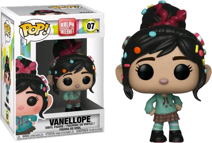 Vanellope Vinyl Figure Funko Pop Vanellope Von Schweetz Png Wreck It Ralph Transparent