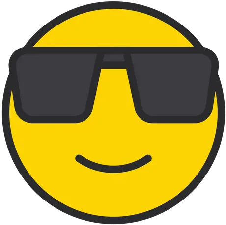 Free Smiling Face With Sunglasses Emoji Icon Of Colored Sunglasses Emoji Icon Png Smile Face Icon