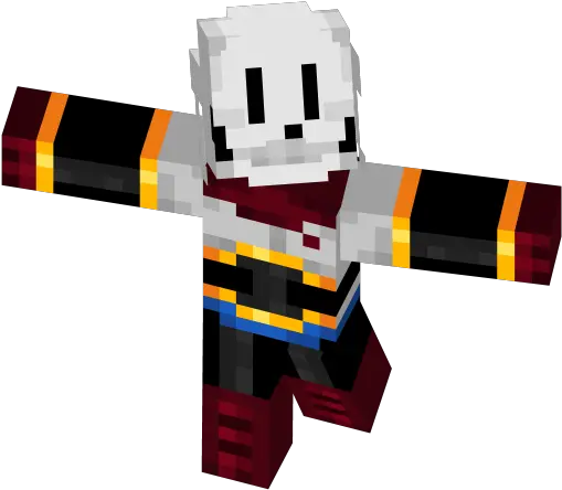 Undertale Papyrus Skin Textures And Skins Mineimator Forums Minecraft Png Undertale Papyrus Png