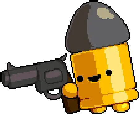 Bullet Kin Bullet From Enter The Gungeon Png Bullet Fire Png