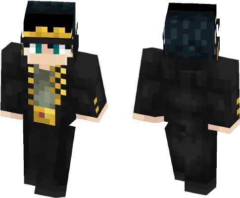 Download Jotaro Kujo Minecraft Skin For Free Minecraft Skin Black Suit Png Jotaro Png