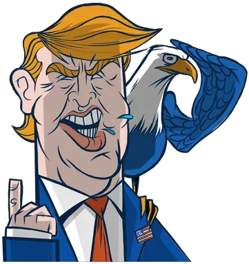 Trump With Eagle Trump Transpaarant Png Trump Transparent Png