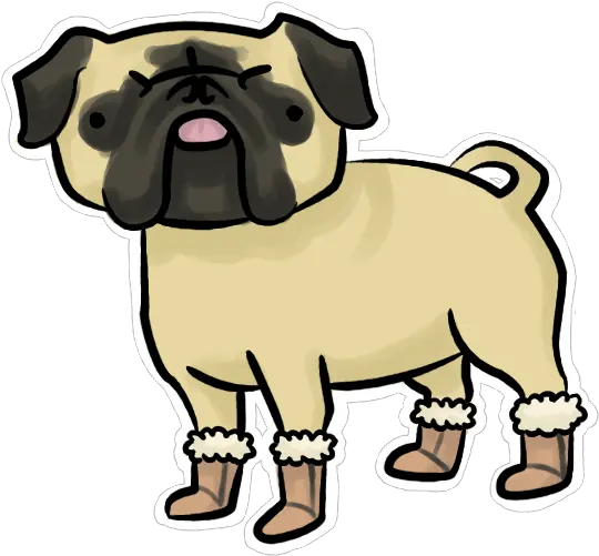 Pug Puppy Cartoon Drawing Clip Art Pug Puppy Cartoon Animal Figure Png Pug Transparent