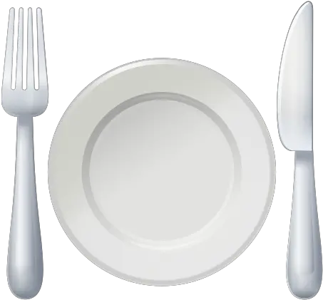 Fork And Knife With Plate Fork Knife Plate Emoji Png Fork Plate Icon