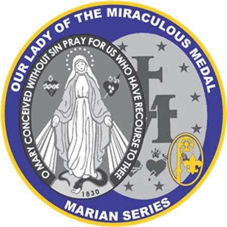 Our Lady Of The Miraculous Medal Our Lady Of The Miraculous Medal Logo Png Miraculous Logo