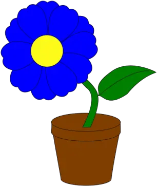 Blue Flower No Stem Png Svg Clip Art For Web Download Flower In A Pot Stem Png