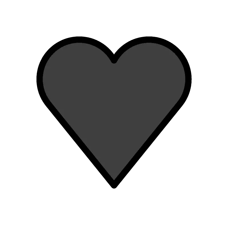 Grey Heart Black Outline Clip Art Heart Red And Black Png Heart Png Outline