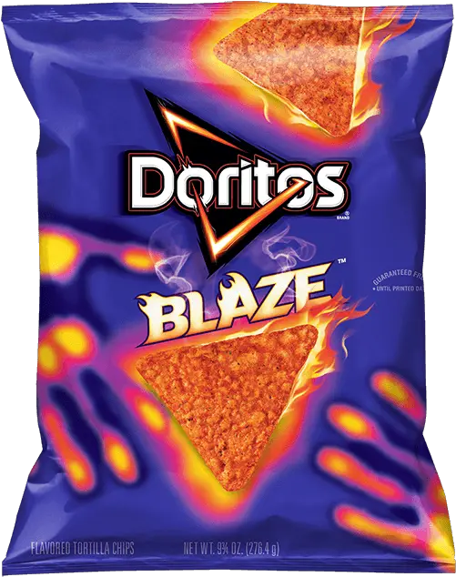 Doritos Blaze Flavored Tortilla Chips Blaze Doritos Png Doritos Logo Png