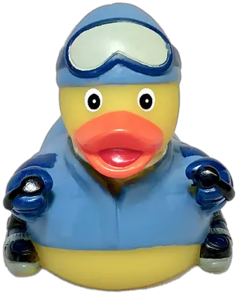 Skier Boy Rubber Duck Bath Toy Png Rubber Duck Transparent