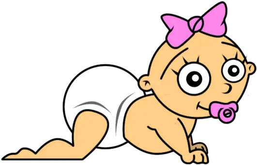 Free Baby Girl Crawling Clipart Png Baby Clipart Png