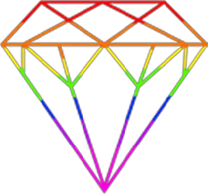 Diamond Clipart Rainbow Geometric Drawing 3d Diamond Png Diamond Clipart Png