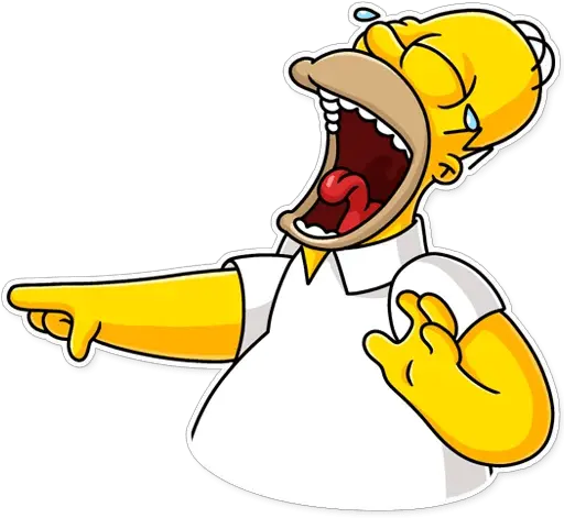 Homer Simpsonu201d Stickers Set For Telegram Sticker De Los Simpson Png Homero Png