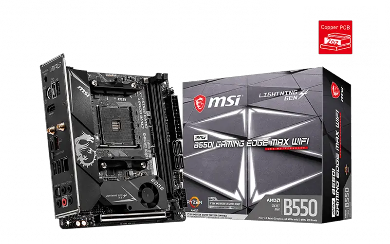2021 Powered By Msi Msi Gaming Edge B550 Wifi Motherboard Png Steam Link Wifi Icon