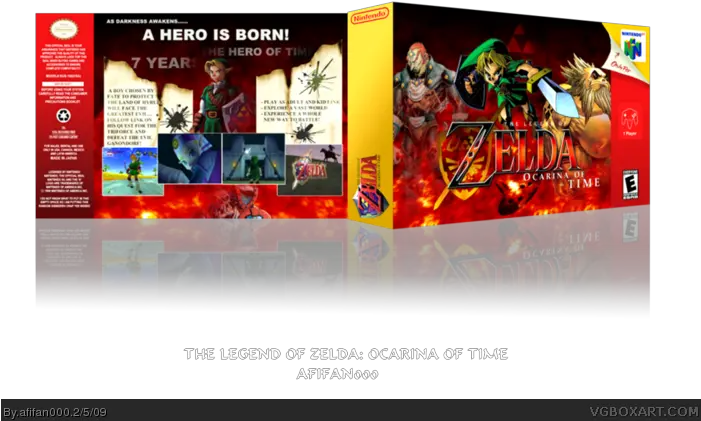 The Legend Of Zelda Ocarina Time Nintendo 64 Box Art Legend Of Zelda Ocarina Png Ocarina Of Time Png