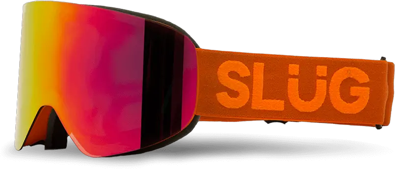 Slug Optic Magnetic Lens Goggles For Ski And Snowboard Amber Png Ski Goggles Png
