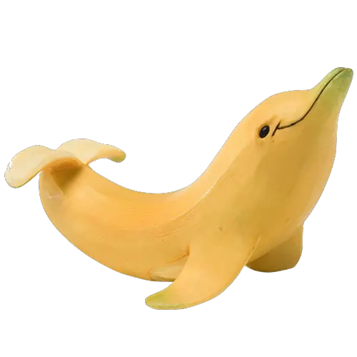 Banana Dolphin Transparent Background Animaletti Con La Frutta Png Dolphin Transparent Background