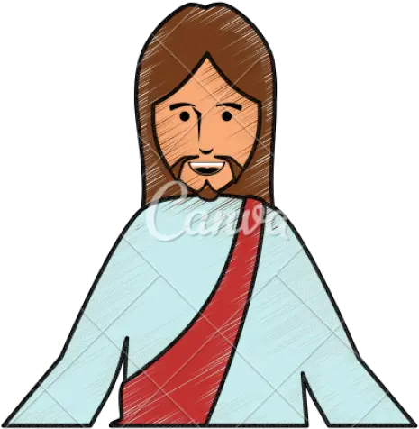 Download Hd Jesus Christ Cartoon Png Jesus Cartoon Jesus Face Png