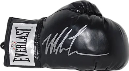 Mike Tyson Autographed Black Boxing Everlast Png Mike Tyson Png