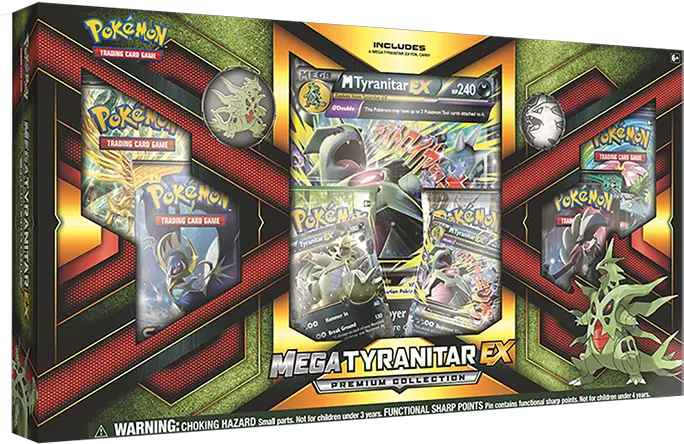 Pokemon Trading Card Game Mega Tyranitarex Premium Mega Tyranitar Ex Box Png Pokemon Card Png