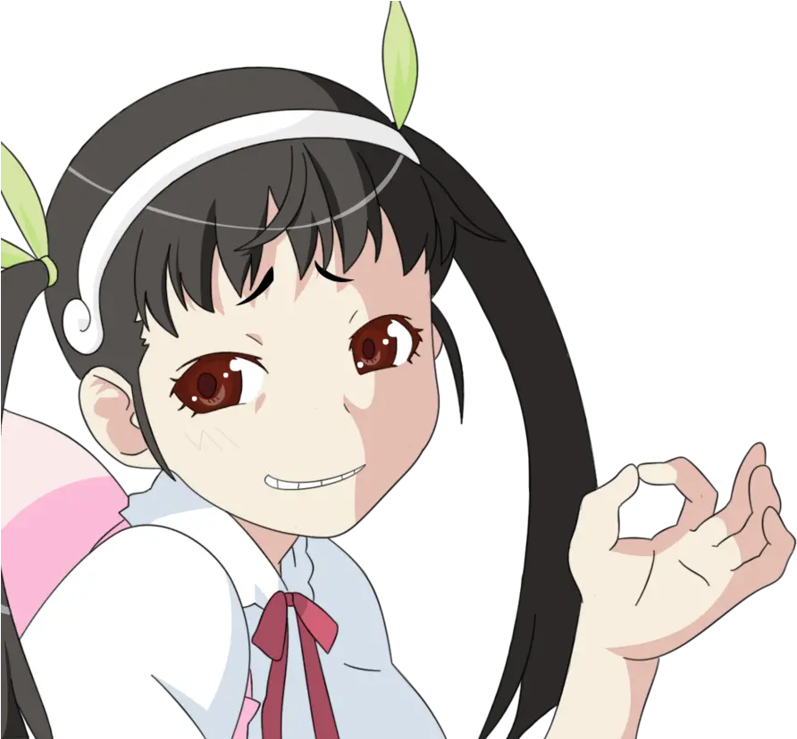 Smug Anime Girl Face Posted Hachikuji Ok Png Anime Girl Transparent Png