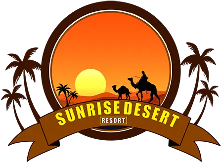 Sunrise Desert Resort Illustration Png Sun Rise Png