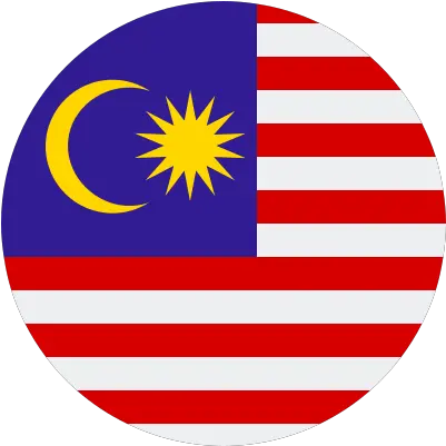 Malaysia Icon In Color Style Circle Malaysia Flag Round Png Round Circle Icon