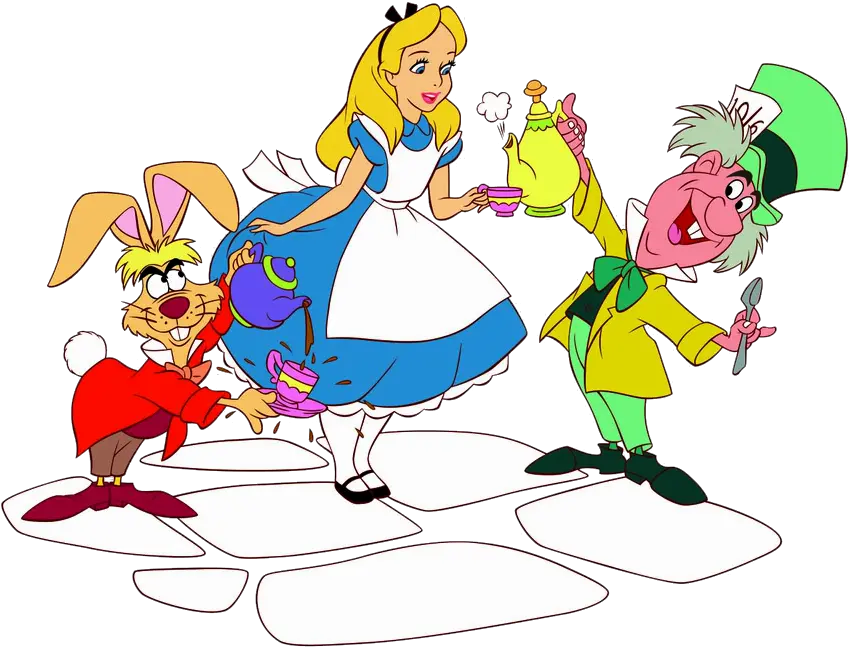 Alice In Wonderland Tea Party Transparent U0026 Png Clipart Free Mad Hatter Disney Alice Alice In Wonderland Png