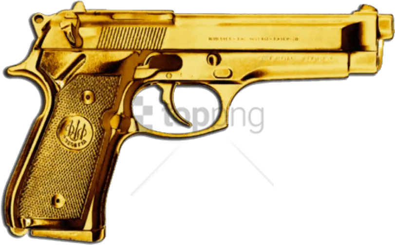 Free Png Gold Gun Image With Transparent Background Gold Gun Transparent Background Gun Transparent Background