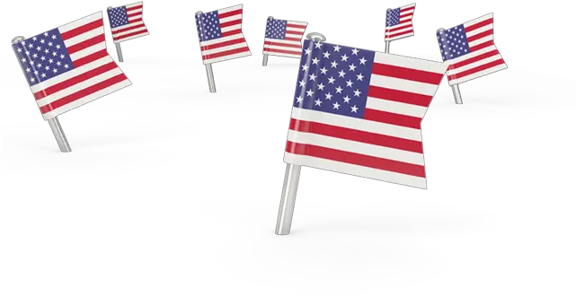 Square Flag Pins Illustration Of United States Png Us Icon