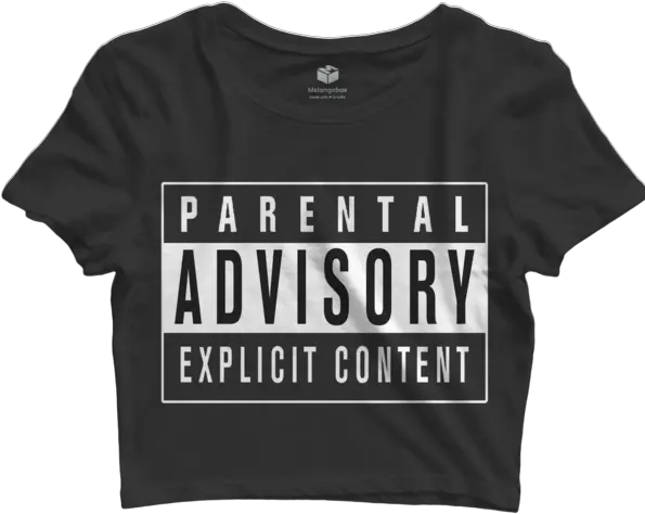 Parental Advisory Crop Top Active Shirt Png Parental Advisory Logo Png