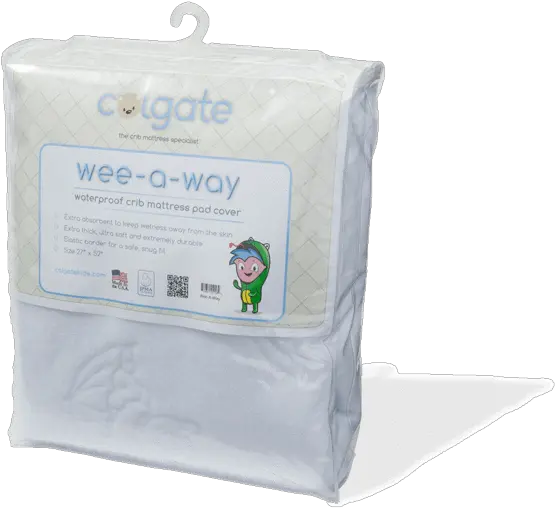 Colgate Wee Away Fitted Crib Mattress Cover Comfort Png Crib Png