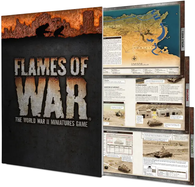 Flames Of War 4th Edition Mini Rulebook Flames Of War 4th Ed Png Soviet Star Png