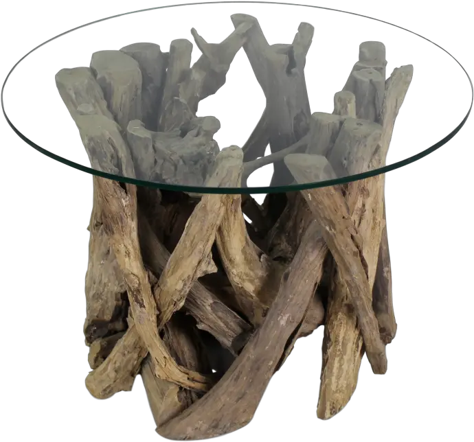 Coffee Table Round With Glass Pane Teak Root Coffee Coffee Table Png Glass Pane Png