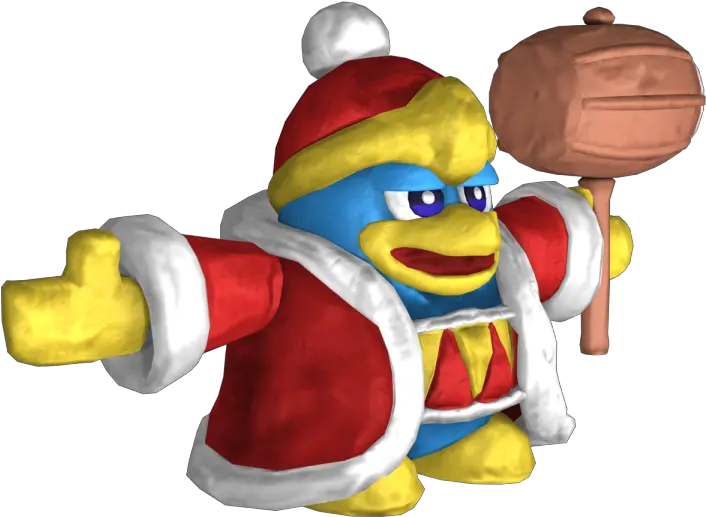 Wii U Kirby And The Rainbow Curse Dedede Png King Dedede Png