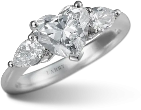 Heart Shaped Diamond Ring Larry Jewelry Ring Png Diamond Png Shape