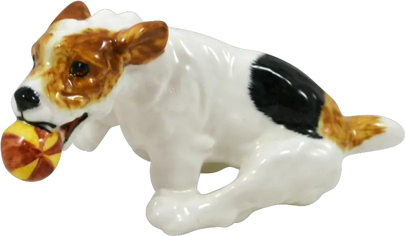 Royal Doulton Jack Russell Terrier Dog Running With Ball Dog Toy Png Dog Running Png