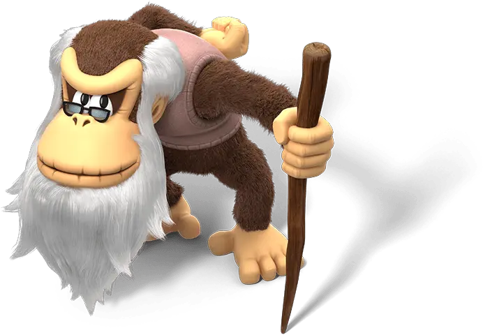 Tropical Freeze Donkey Kong Cranky Kong Png Donkey Kong Transparent