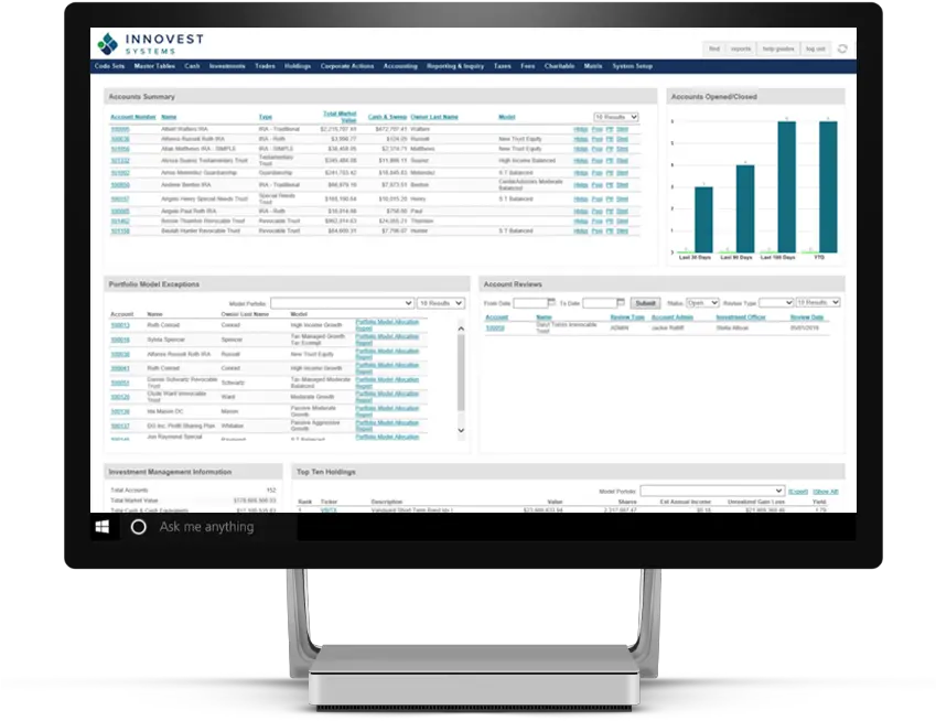 Innotrust Trust Accounting Platform Innovest Systems Vertical Png Accounting System Icon