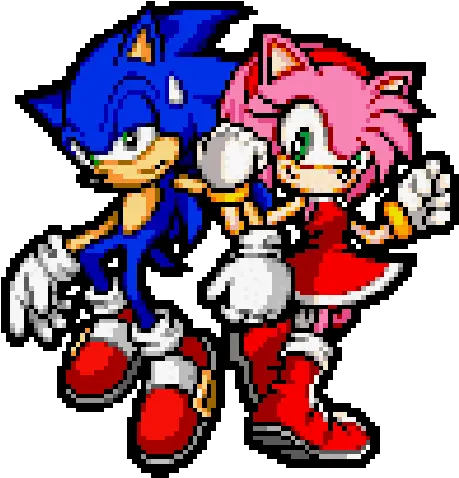 Kirby Popstar Comms Closed On Twitter Sonic And Amy Sonic Advance 3 Sonic Y Amy Png Sonic Advance Icon Spries