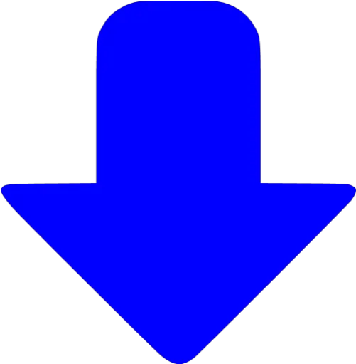 Blue Down Icon Free Blue Arrow Icons Down Blue Arrow Icon Png Down Arrow Icon