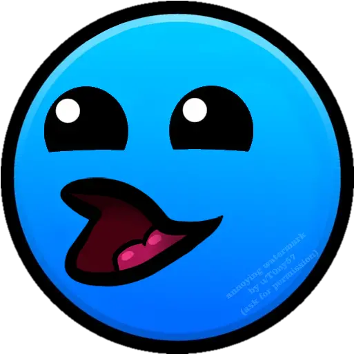 So I Made A Blank Version Of The Gd Easy Face Because Ka Sticker Png Emoji Icon Answers Level 48
