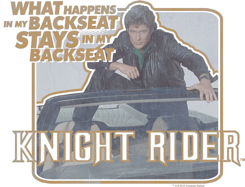 Knight Rider Back Seat Menu0027s Heather T Shirt Photo Caption Png Knight Rider Logo