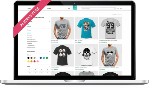 Custom T Shirts And Tshirt Printing Spreadshirt T Shirt Website Png Shirt Transparent