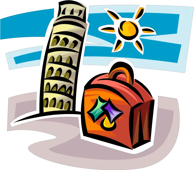Vector Illustration Of Leaning Tower Clip Art Png Leaning Tower Of Pisa Png