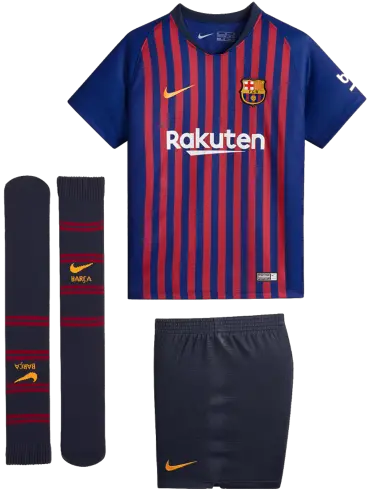 Barcelona Home Kids Football Kit 201819 Barcelona New Kit 2018 19 Png Barca Logo 512x512