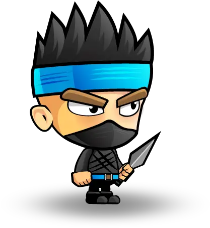 Ninja Warrior Character Set Game Art Partners Character Game 2d Free Png Ninja Png