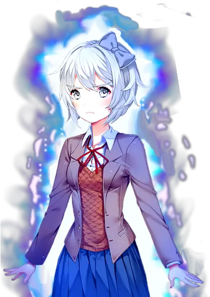 Fun Doki Doki Literature Club Sayori Png Ultra Instinct Aura Png